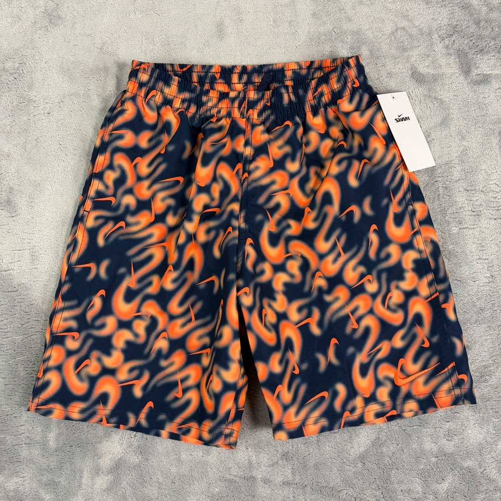 Nike Swim Breaker Kids Boys Size Medium 6" Brief-Lined Volley Shorts Trunks NEW
